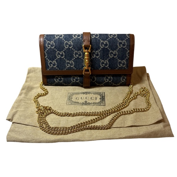 🔥Gucci Jackie 1961 continental chain wallet🔥